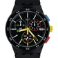 Swatch Black-One Quartz Watch Phil and Gazelle