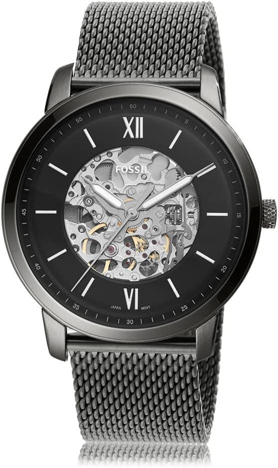 Fossil Neutra Automatic Stainless Steel Skeleton Watch Phil and Gazelle