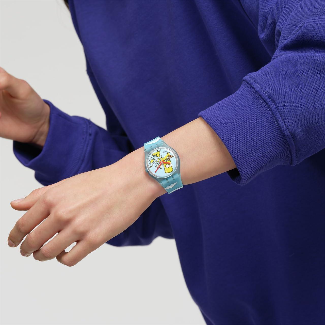 Swatch Bart Simpsons Bio-sourced Quartz watch Phil and Gazelle