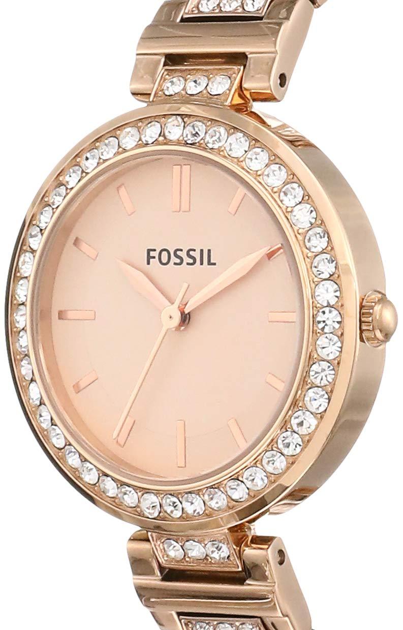 Fossil Karli Three-Hand Rose Gold-Tone Stainless Steel Watch BQ3181 Phil and Gazelle