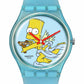 Swatch Bart Simpsons Bio-sourced Quartz watch Phil and Gazelle