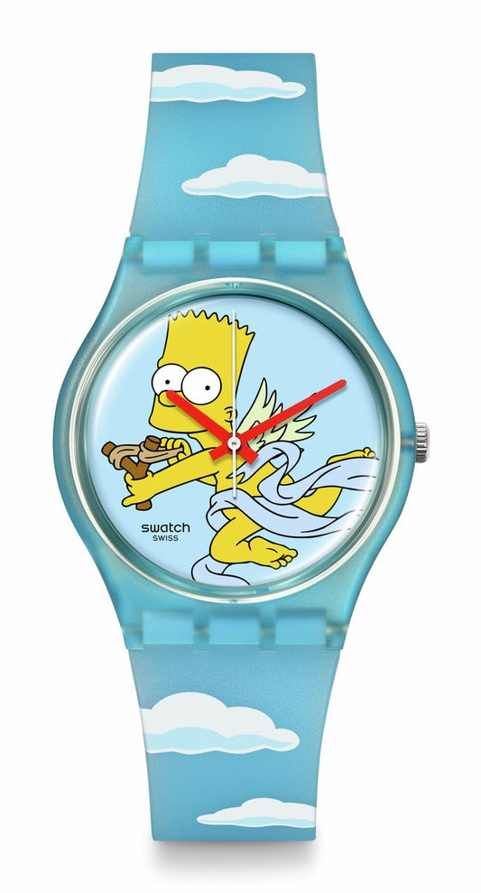 Swatch Bart Simpsons Bio-sourced Quartz watch Phil and Gazelle