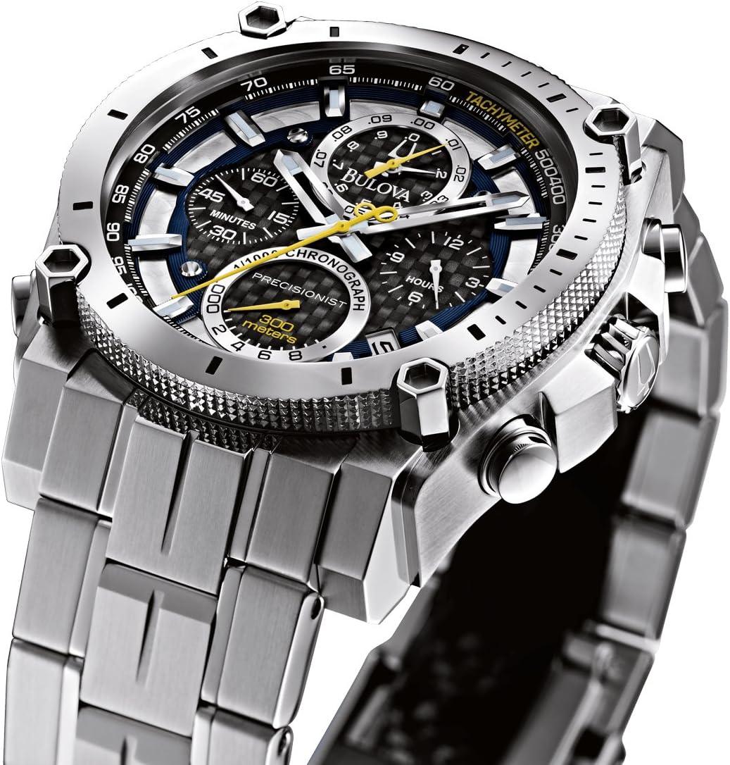 Bulova Precisionist Chronograph Men's Watch, (Model: 96B175) Phil and Gazelle