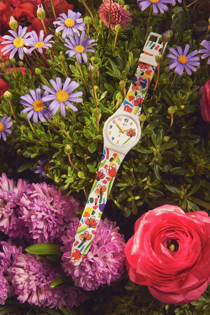 Swatch Flowerz Quartz Watch Phil and Gazelle