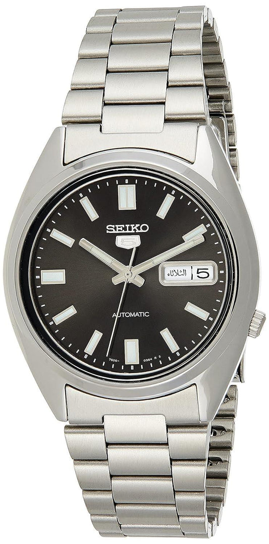 Seiko 5 Men's Stainless Steel Watch, Midnight Phil and Gazelle