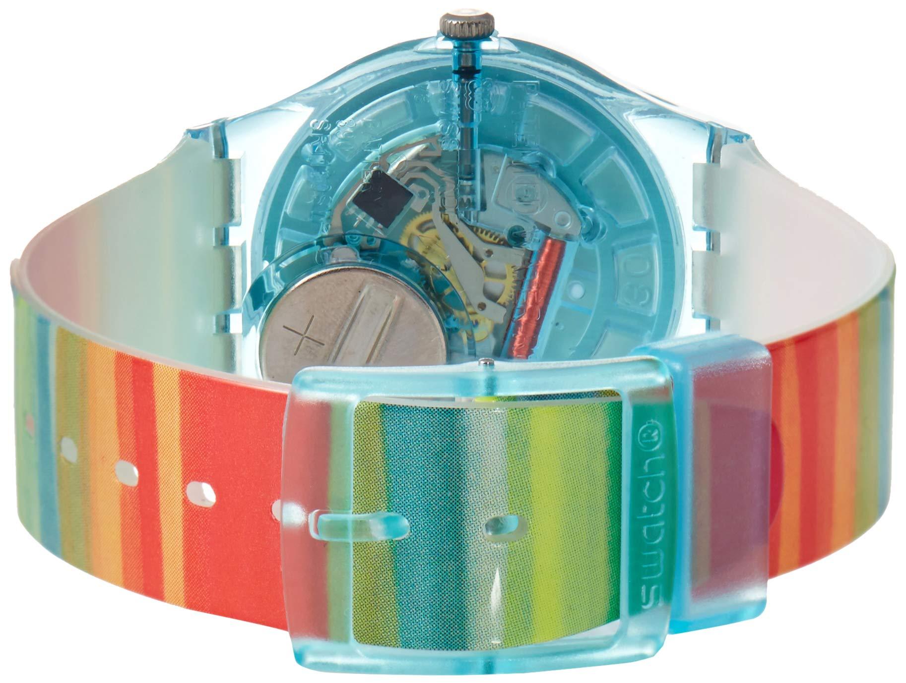 Swatch Quartz Rainbow Dial Watch Phil and Gazelle