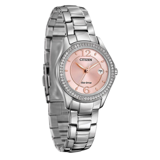 Citizen Eco-Drive Classic Quartz Women's Watch, Stainless Steel, Crystal, Phil and Gazelle