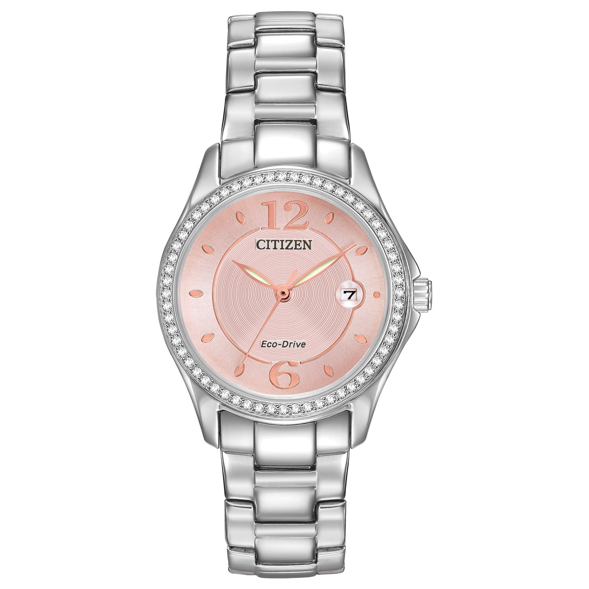 Citizen Eco-Drive Classic Quartz Women's Watch, Stainless Steel, Crystal, Phil and Gazelle