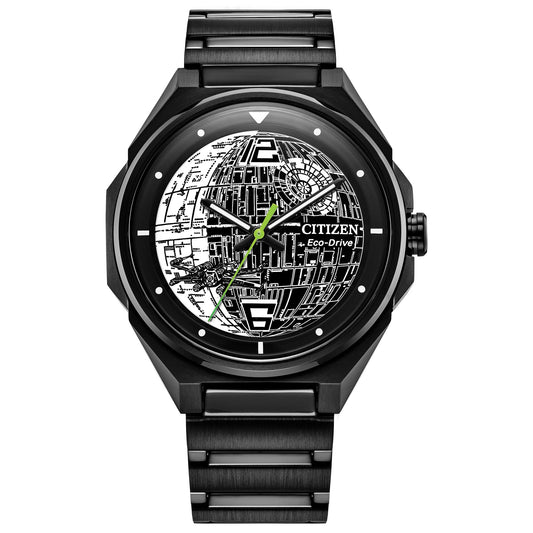 Citizen Men's Star Wars Collection Death Star 2 Watch- Eco Drive, Black Phil and Gazelle