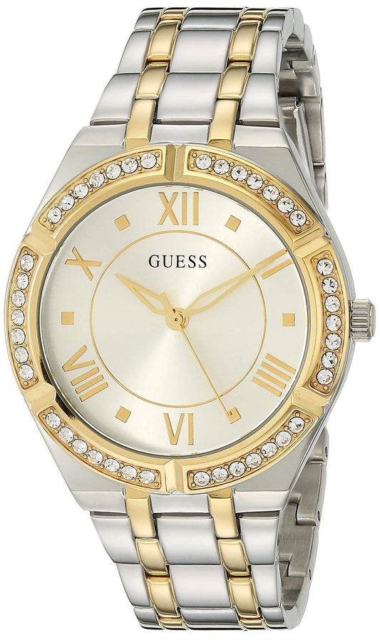 GUESS Women's Analog Quartz Watch with Stainless Steel &amp; Gold Bracelet (Model: GW0033L4) One Size Phil and Gazelle