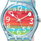 Swatch Quartz Rainbow Dial Watch Phil and Gazelle