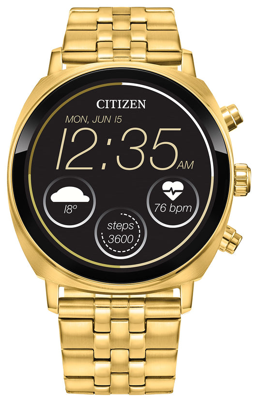 Citizen CZ Gold Stainless Steel Smartwatch Phil and Gazelle