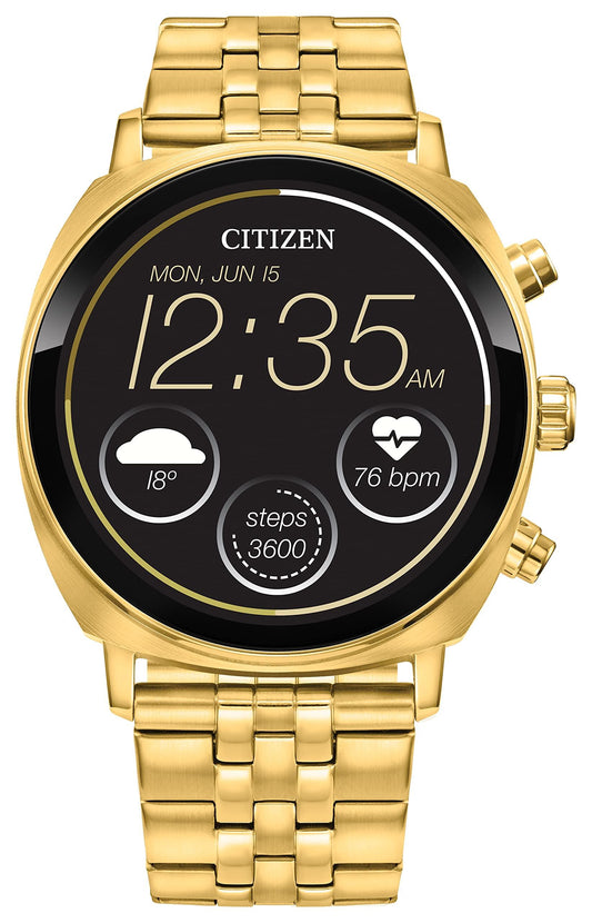 Citizen CZ Gold Stainless Steel Smartwatch Phil and Gazelle